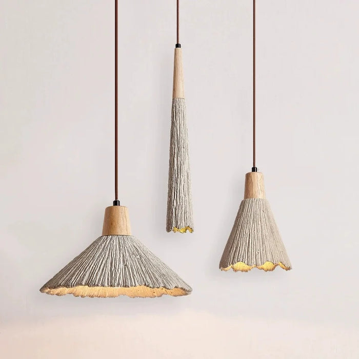 SOLCO Concrete and Wood Pendant Light