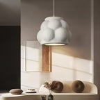 Lampada Sospensione Wabi-Sabi Bianca | Design Organico Minimalista Giapponese E27