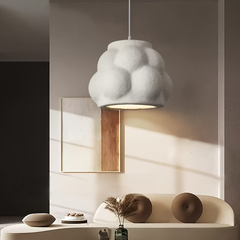Lampada Sospensione Wabi-Sabi Bianca | Design Organico Minimalista Giapponese E27
