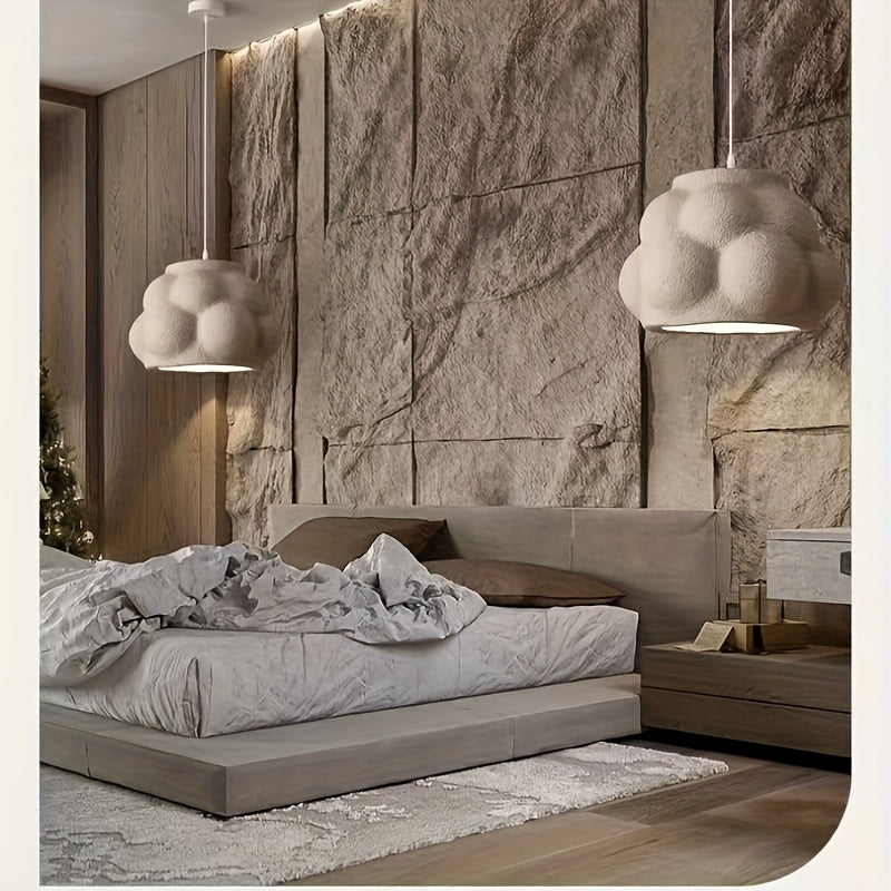 Wabi-Sabi White Pendant Lamp | Japanese Minimalist Organic Design E27