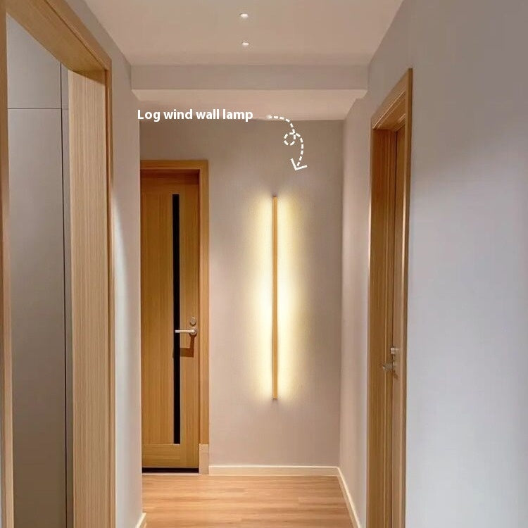 LINJA Wooden LED Wall Lamp - Modern Linear Design