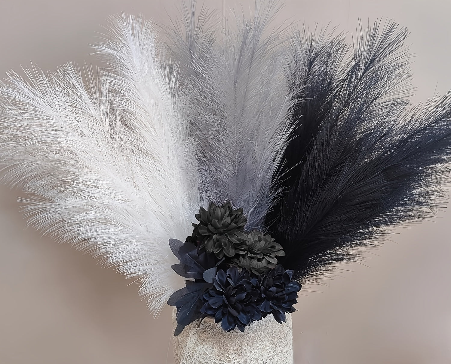 Pampas Grass Artificiale 75cm Decorazione Boho 8 Steli