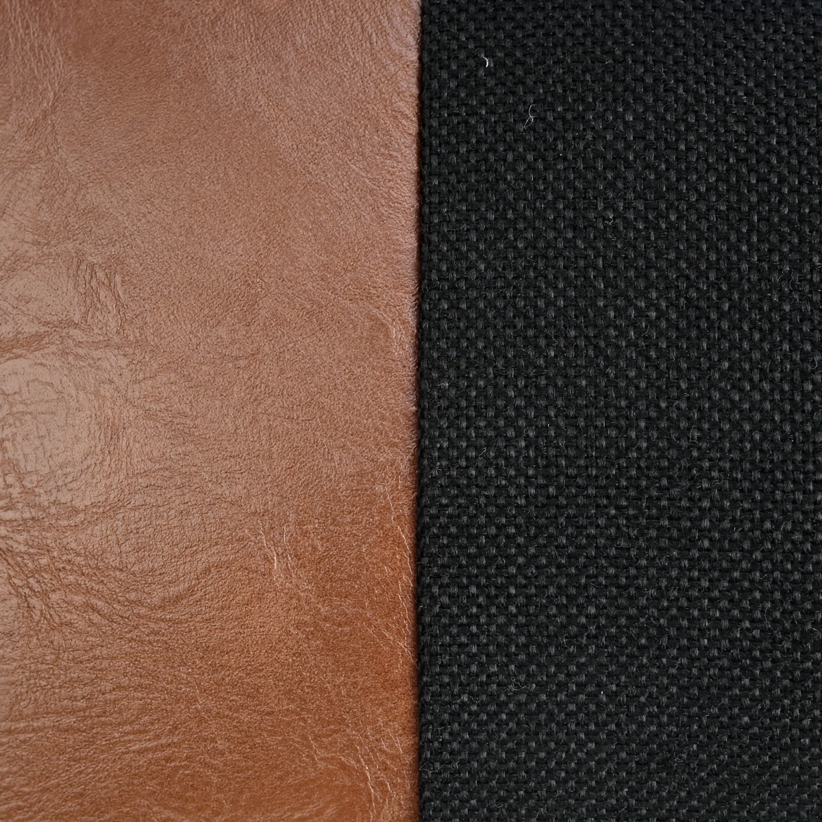 Set 2 Federe Decorative 50x30cm Ecopelle e Nero - Design Geometrico Contemporaneo