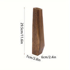 Vaso in Legno Rettangolare 29.5cm Stile Morandi - Design Minimalista Nordico Beige Naturale - Vaso Decorativo da Tavolo per Fiori Secchi e Rami