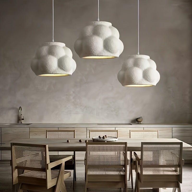 Lampada Sospensione Wabi-Sabi Bianca | Design Organico Minimalista Giapponese E27