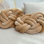 Paracolpi Intrecciato a Treccia - Set 2 Pezzi - Cuscino Lungo Decorativo in Peluche 40cm