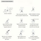 Lampada ad Olio Ceramica LILIUM - Design Vintage con Stoppino Regolabile per Casa e Giardino