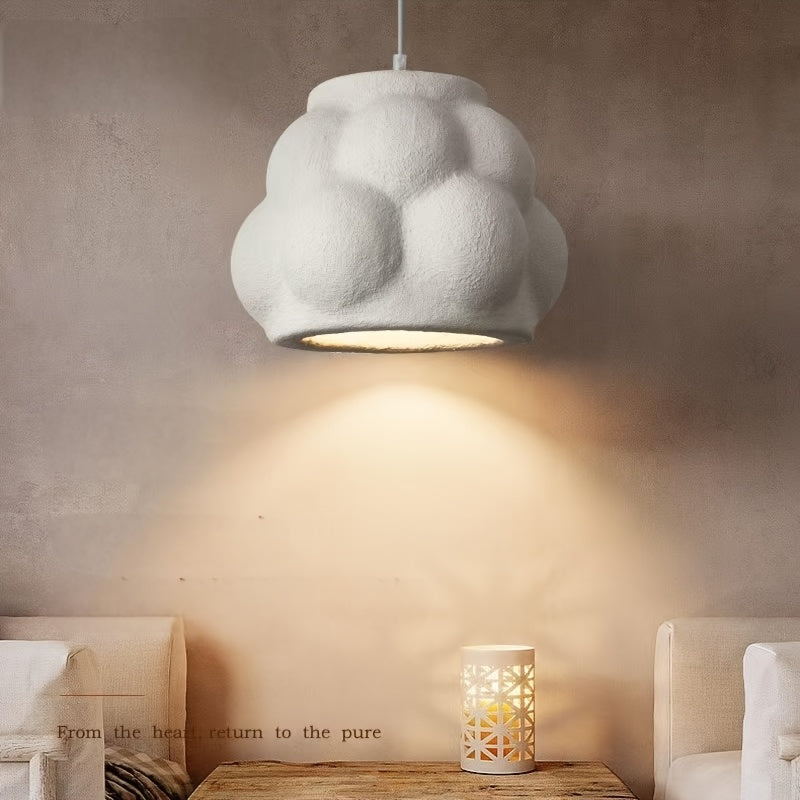 Lampada Sospensione Wabi-Sabi Bianca | Design Organico Minimalista Giapponese E27