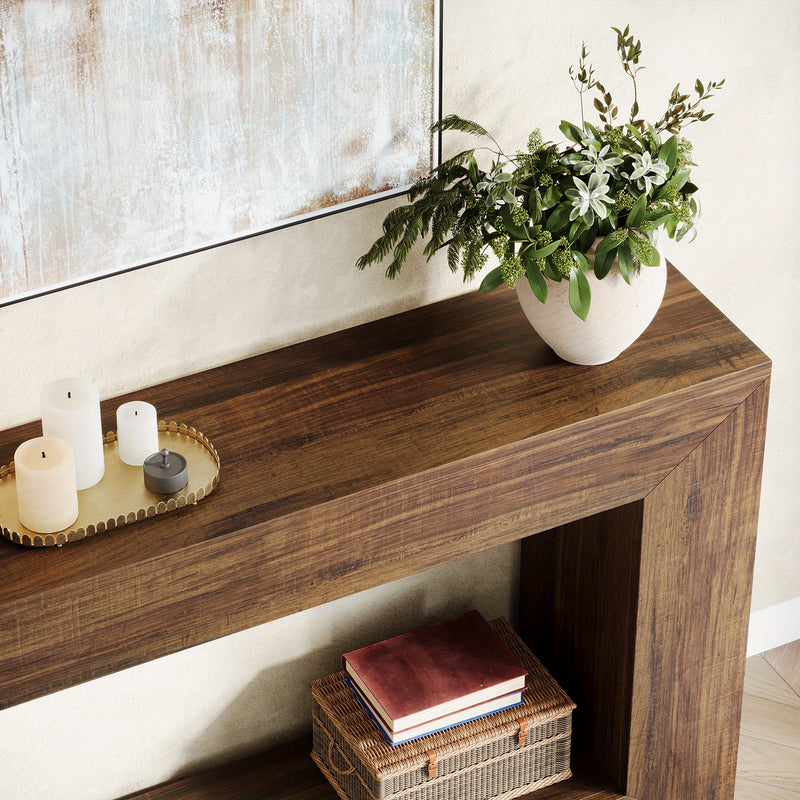 BORG Dark Walnut Entryway Console Table — additional product view 6