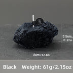 Set 3 Candele Meteorite ASTRUM - Cera di Soia Profumata con Contenitori Effetto Pietra Vulcanica
