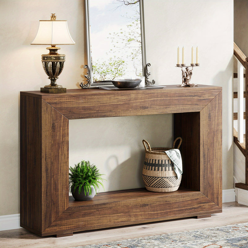 BORG Dark Walnut Entryway Console Table — additional product view 5