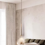 Plafoniera Wabi-Sabi Legno Chiaro Cemento Effetto Pietra E27
