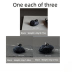 Set 3 Candele Meteorite ASTRUM - Cera di Soia Profumata con Contenitori Effetto Pietra Vulcanica