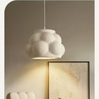 Lampada Sospensione Wabi-Sabi Bianca | Design Organico Minimalista Giapponese E27
