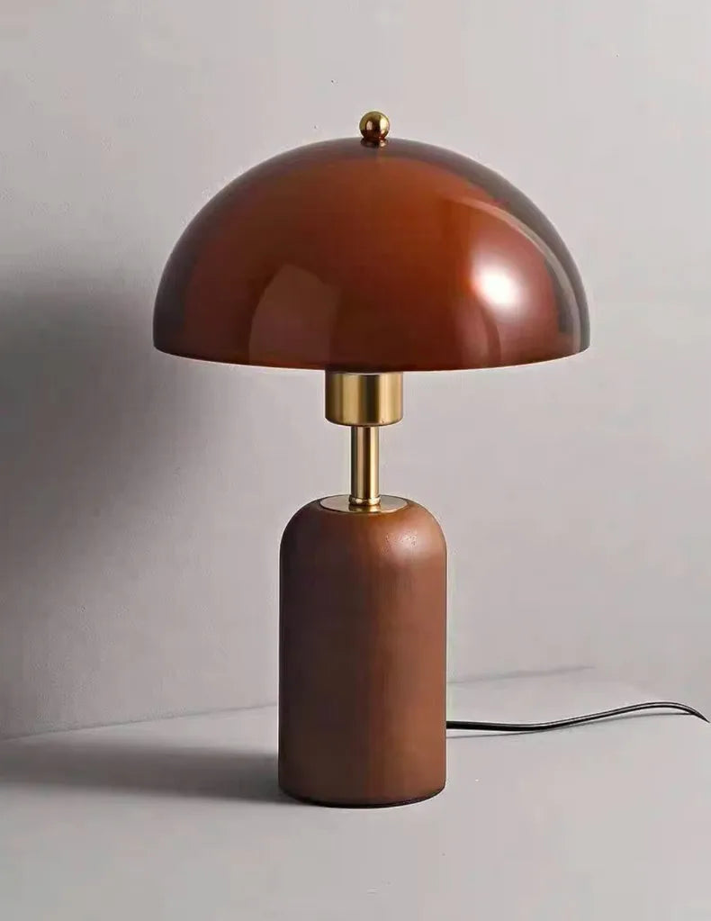 KINU 39 cm wood and acrylic decorative accent table lamp — alternate product view 6