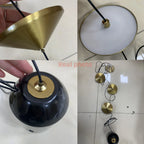 Lampada da terra LED con coni in metallo