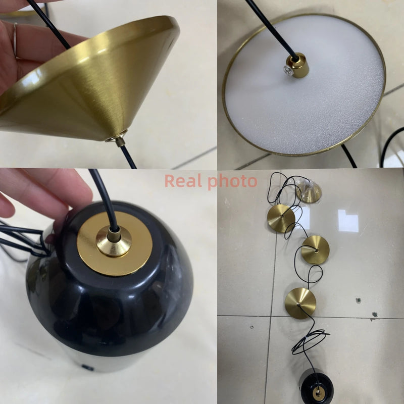 Lampada da terra LED con coni in metallo