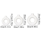 Vaso Decorativo Bianco Design Nordico con Foro Centrale Scultoreo