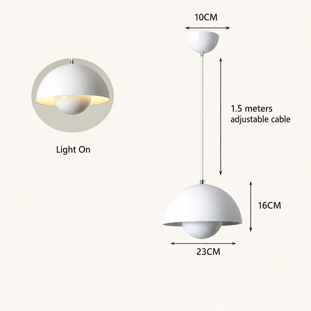 IRIS Flower Bud Metal Pendant Light — additional product view 13