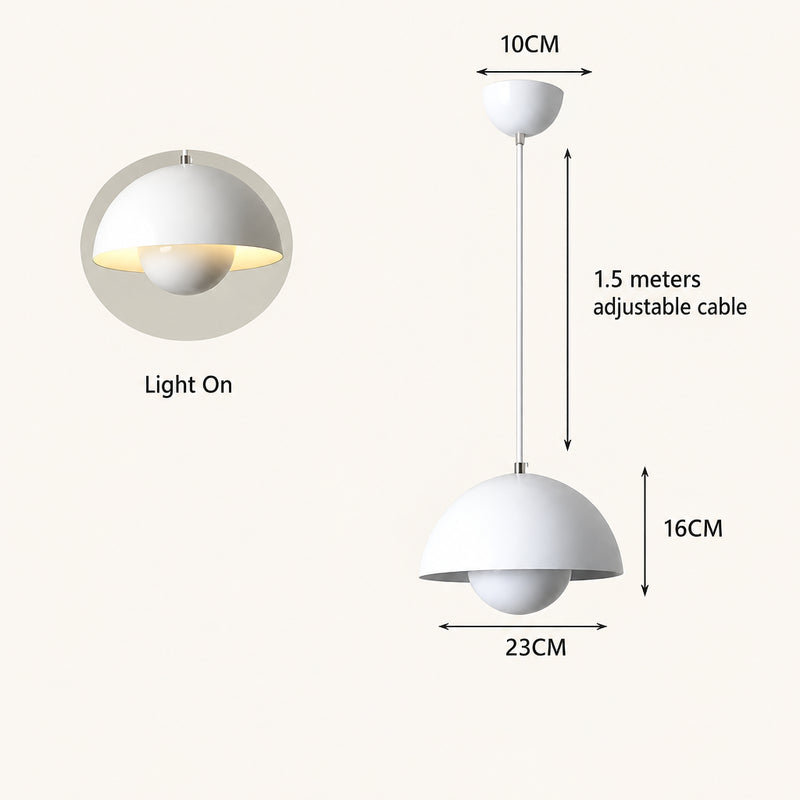 IRIS Flower Bud Metal Pendant Light — additional product view 13
