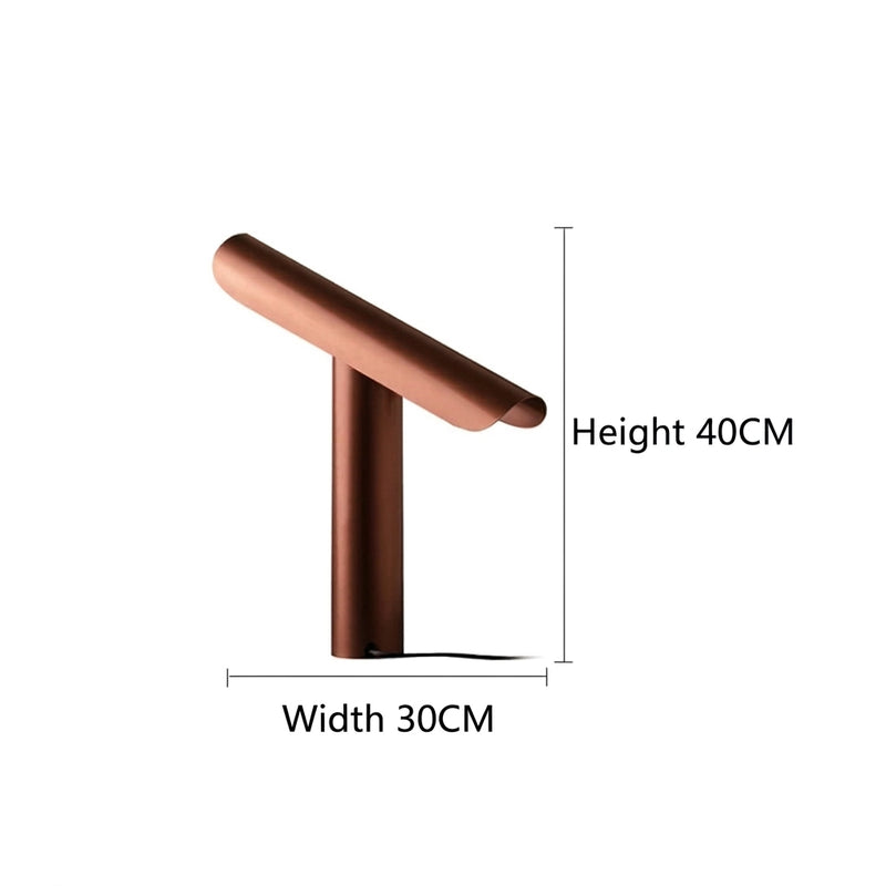 LINEA decorative metal accent lamp with a visible light bulb — alternate product view 7