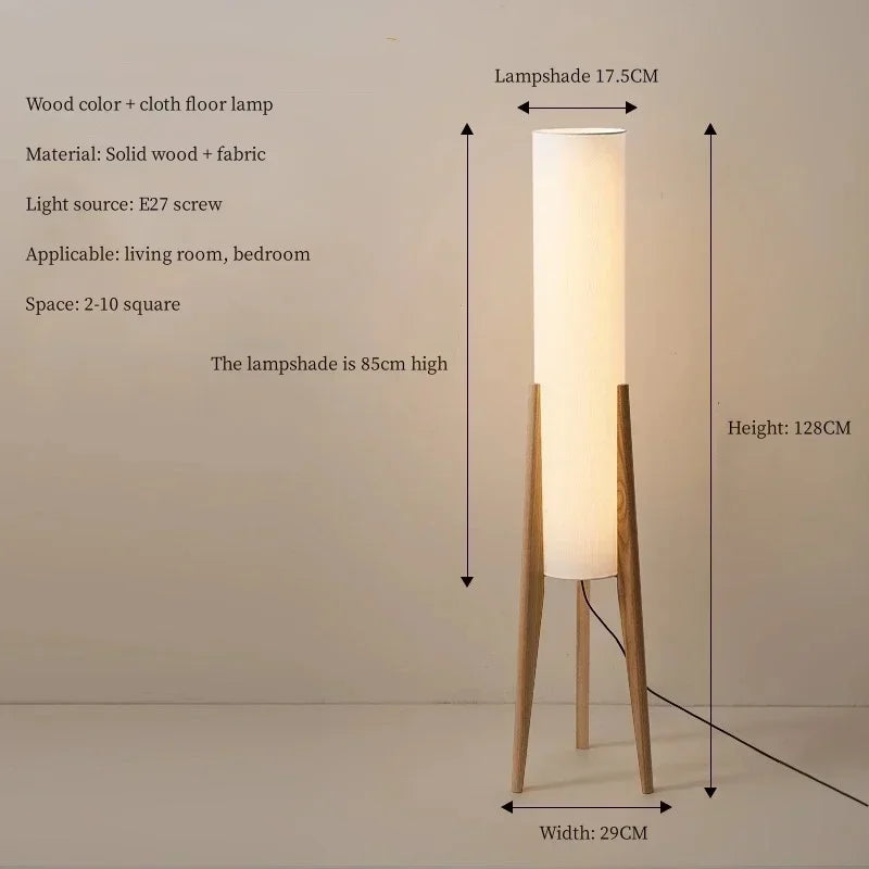 SELVA Solid Wood and Fabric Floor Lamp — additional product view 17