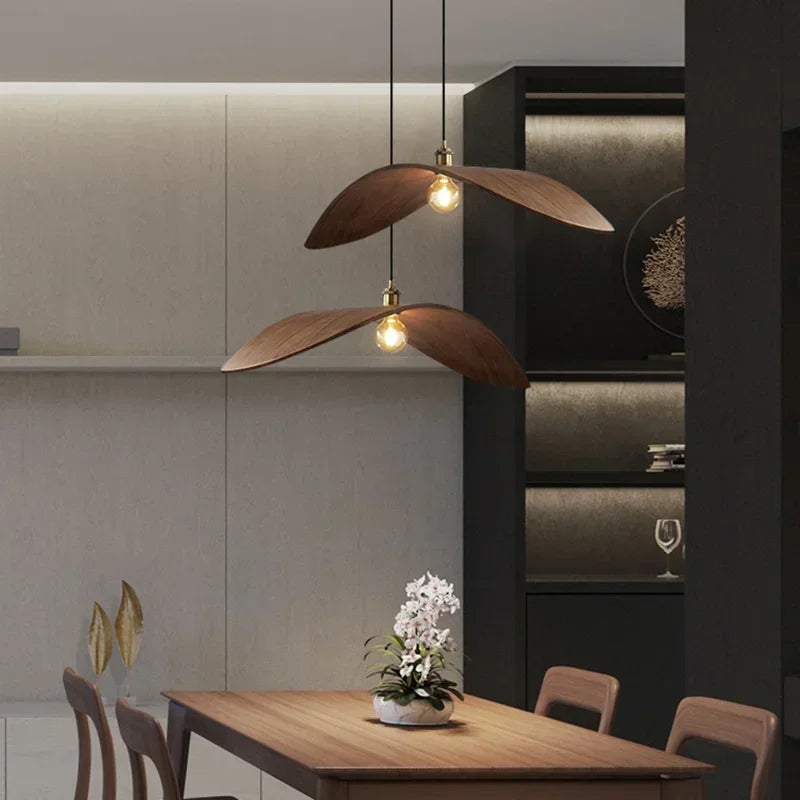 WING Wood and Metal Pendant Light — additional product view 2