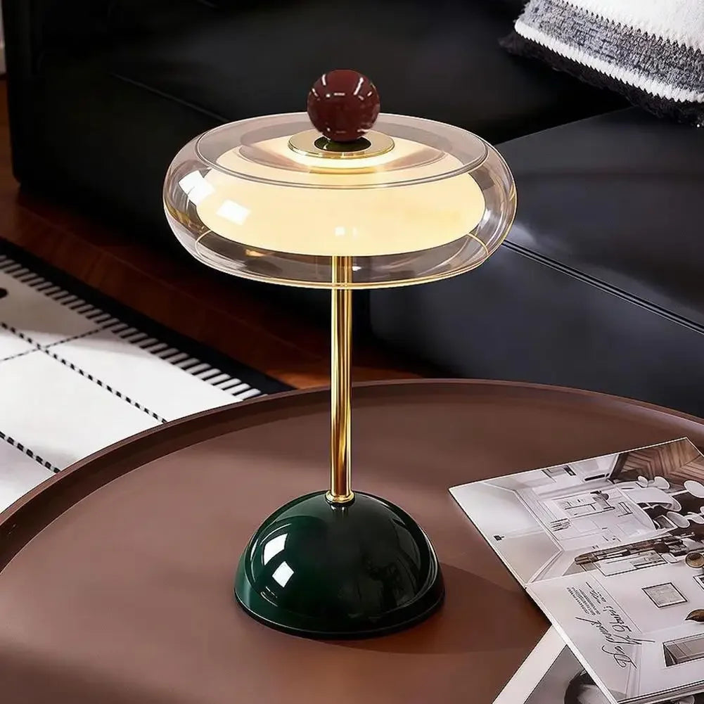 VETRA glass and metal touch-operated table lamp — alternate product view 12
