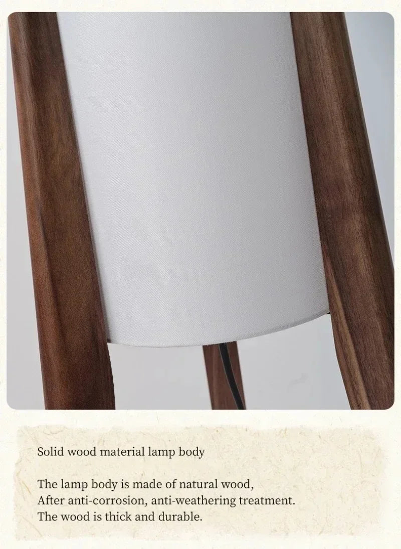 SELVA Solid Wood and Fabric Floor Lamp — additional product view 20