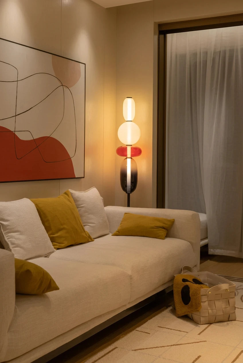 TOTEMA Colored Glass Table and Floor Lamp — additional product view 2