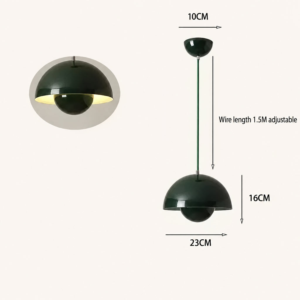 IRIS Flower Bud Metal Pendant Light — additional product view 10