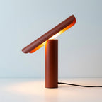 LINEA decorative metal accent lamp with a visible light bulb — alternate product view 4