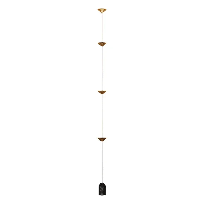 Lampada da terra LED con coni in metallo