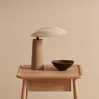 NAGI Wooden Table Lamp with Oval Fabric Shade — additional product view 6