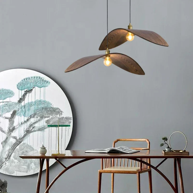 WING Wood and Metal Pendant Light — additional product view 3