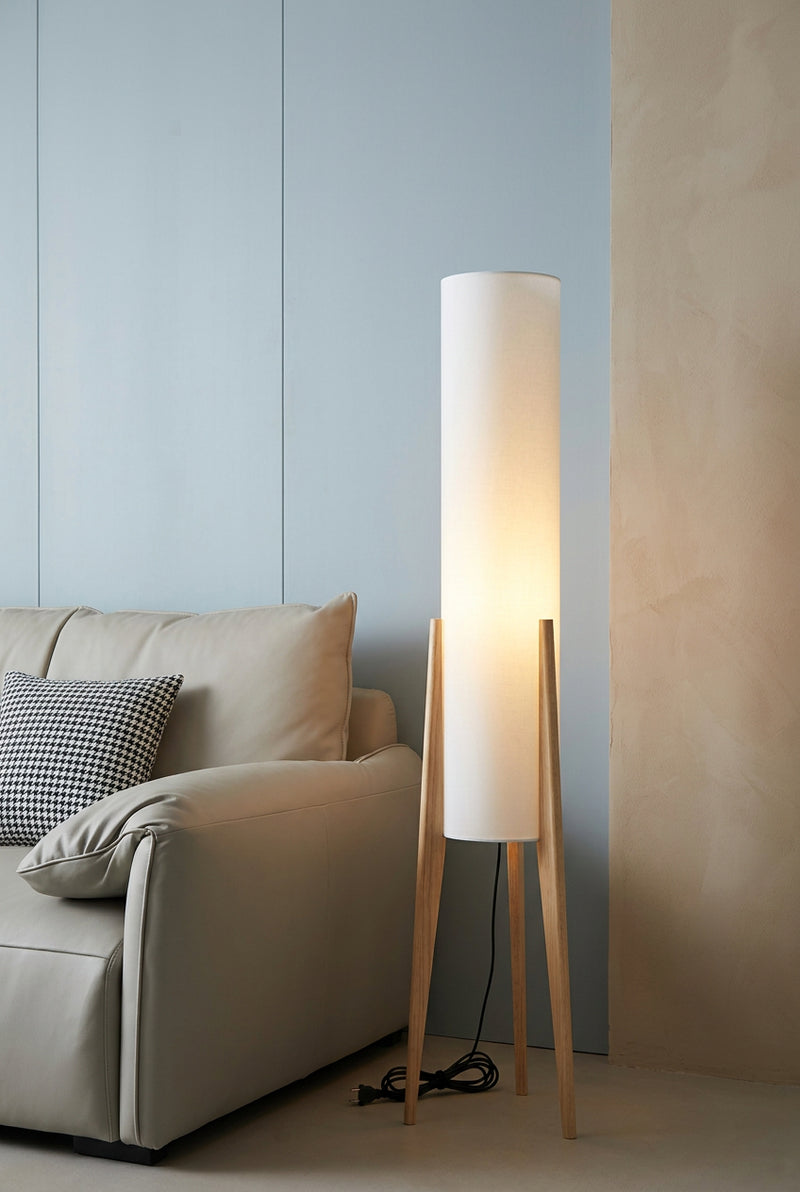 SELVA Solid Wood and Fabric Floor Lamp — additional product view 7