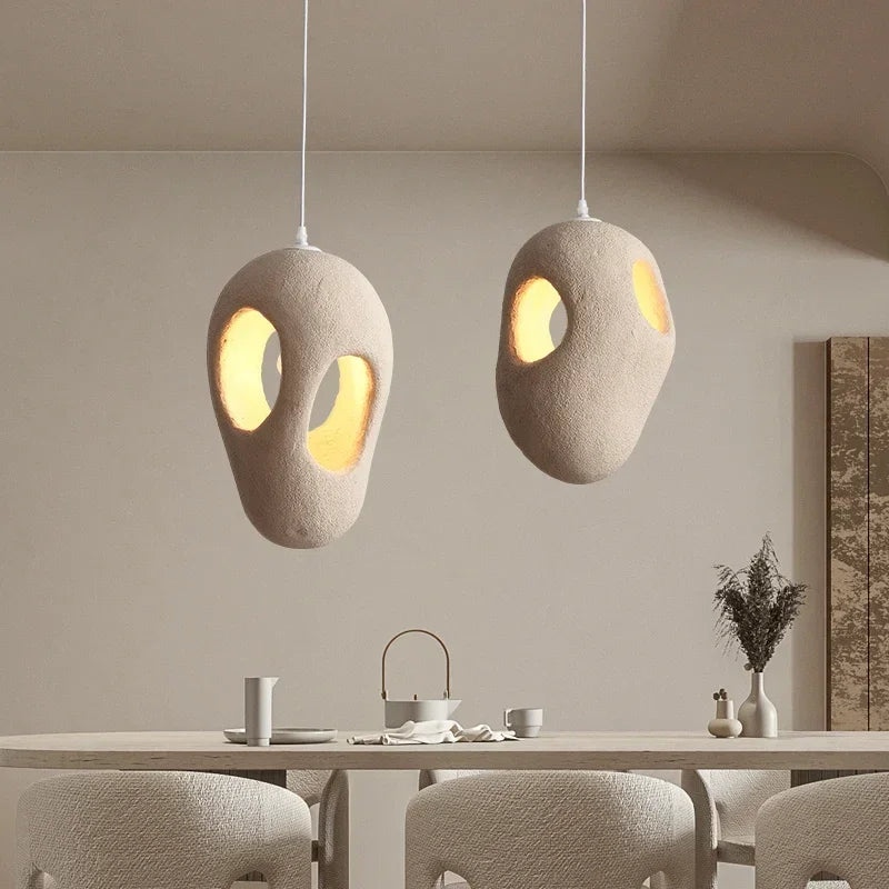 QUIETE Wabi-Sabi Resin Pendant Light