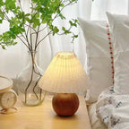PLISSA decorative table lamp with a pleated fabric lampshade — alternate product view 2