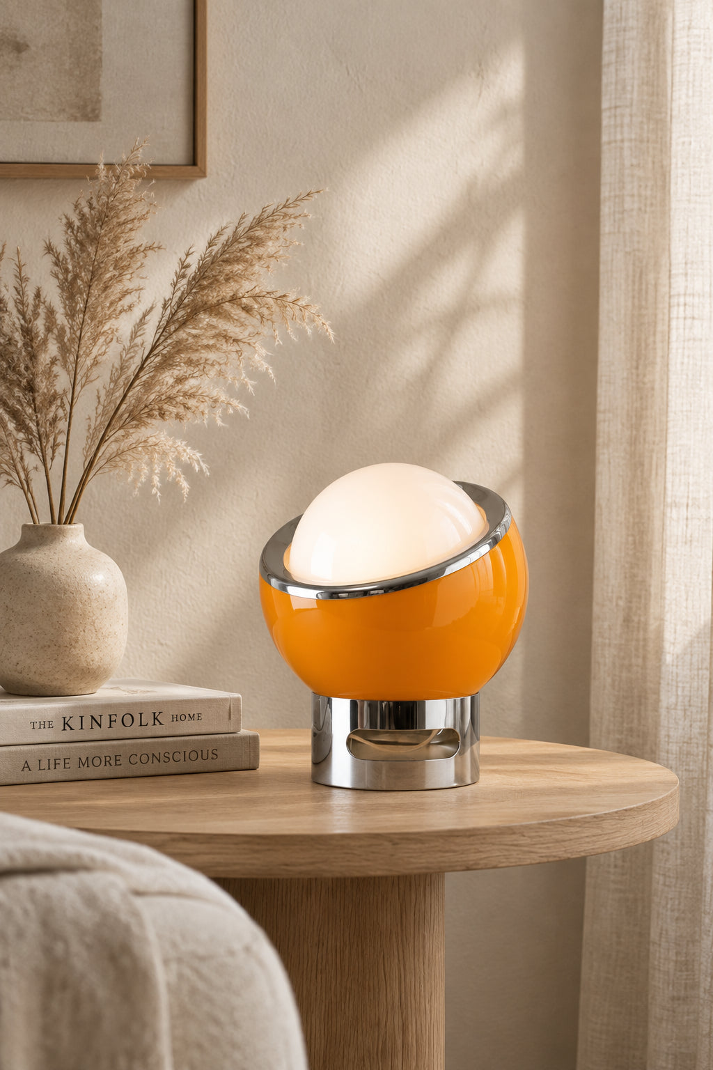 Modern Dome Table Lamp in Metal — additional product view 3