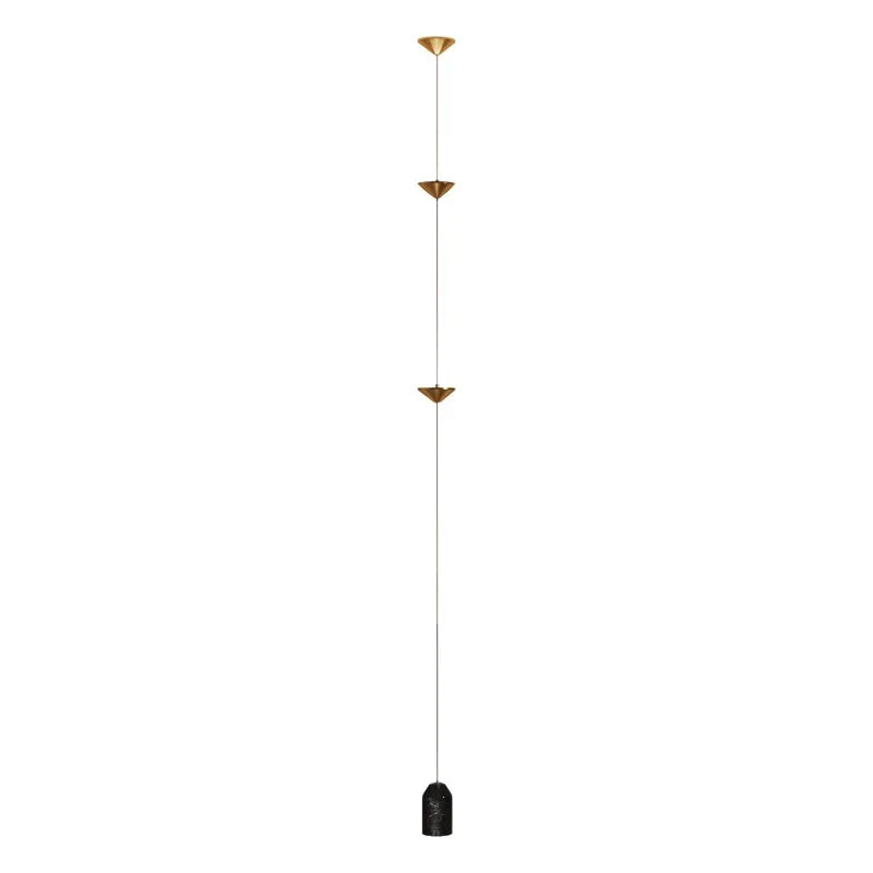 Lampada da terra LED con coni in metallo