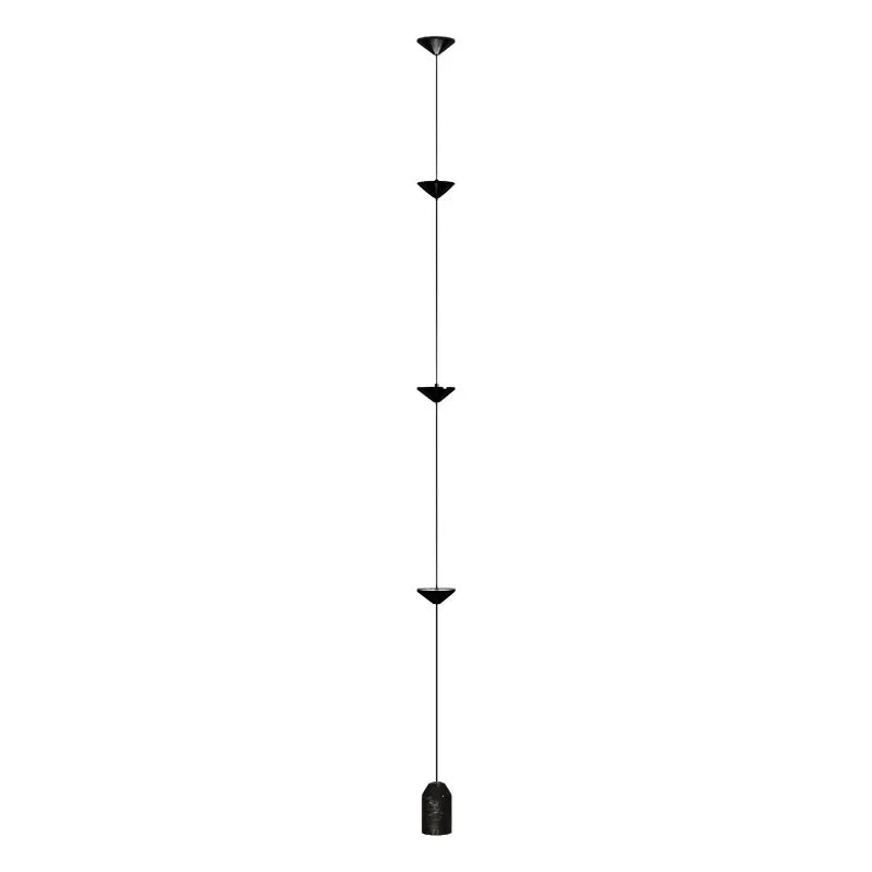 Lampada da terra LED con coni in metallo
