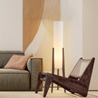 SELVA Solid Wood and Fabric Floor Lamp