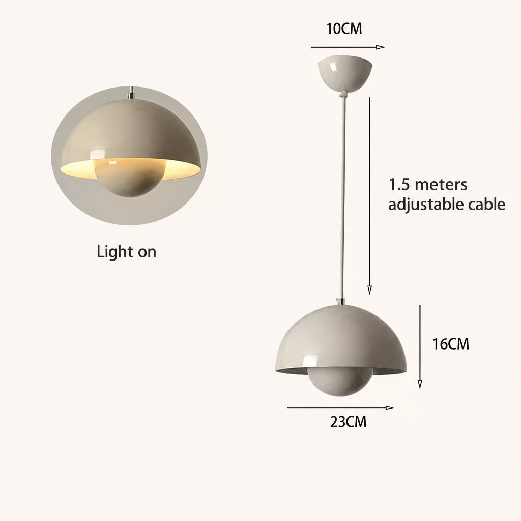 IRIS Flower Bud Metal Pendant Light — additional product view 12