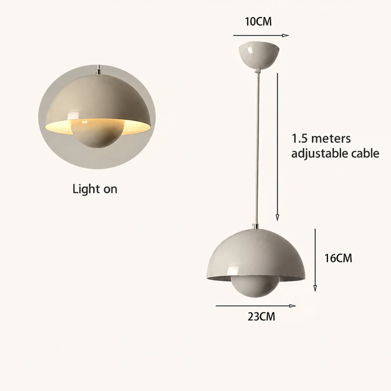IRIS Flower Bud Metal Pendant Light — additional product view 12