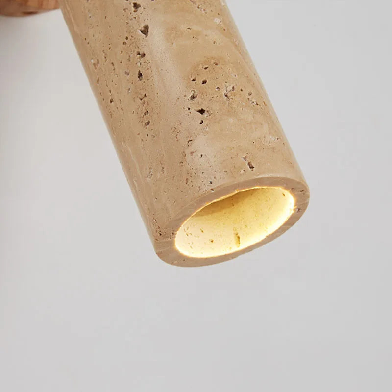 Rotatable Travertine Wall Lamp 180° LED Wabi-Sabi Design