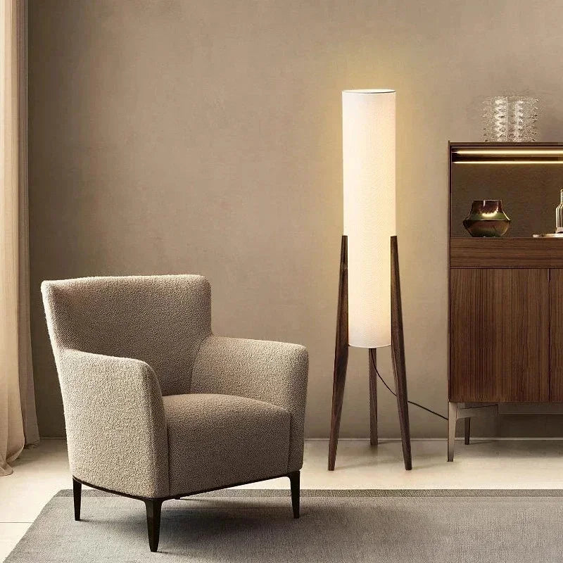 SELVA Solid Wood and Fabric Floor Lamp — additional product view 13