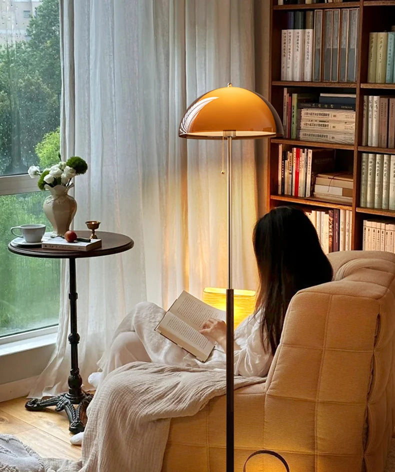 RIVA Amber Dome Floor Lamp