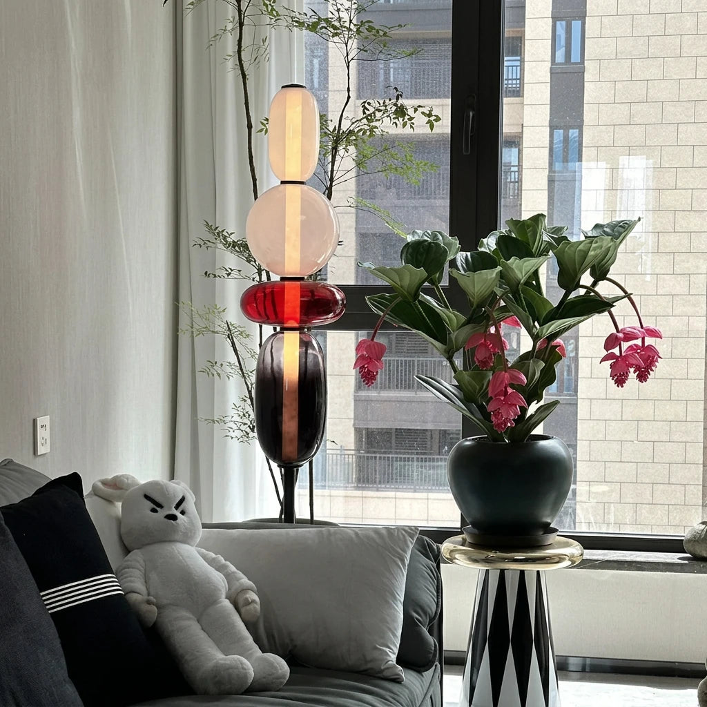 TOTEMA Colored Glass Table and Floor Lamp — additional product view 4