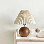 PLISSA decorative table lamp with a pleated fabric lampshade — alternate product view 6