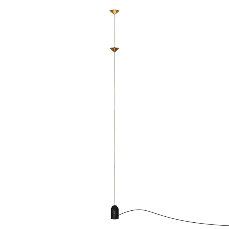 Lampada da terra LED con coni in metallo